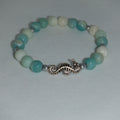 Men's Seahorse Charm Seagreen Amazonite Bracelet